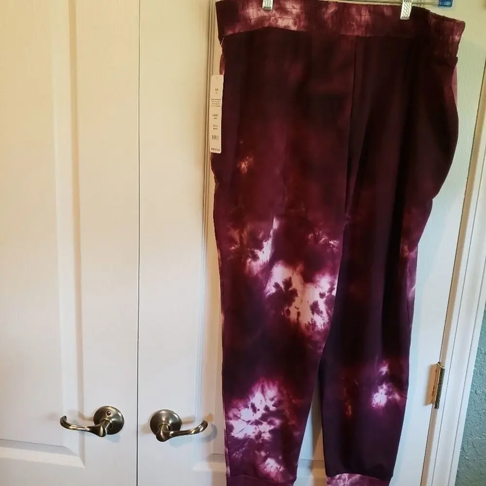 NEW VOGO Athletica tye dyed‎ moisture wicking leggings 2X 3X
